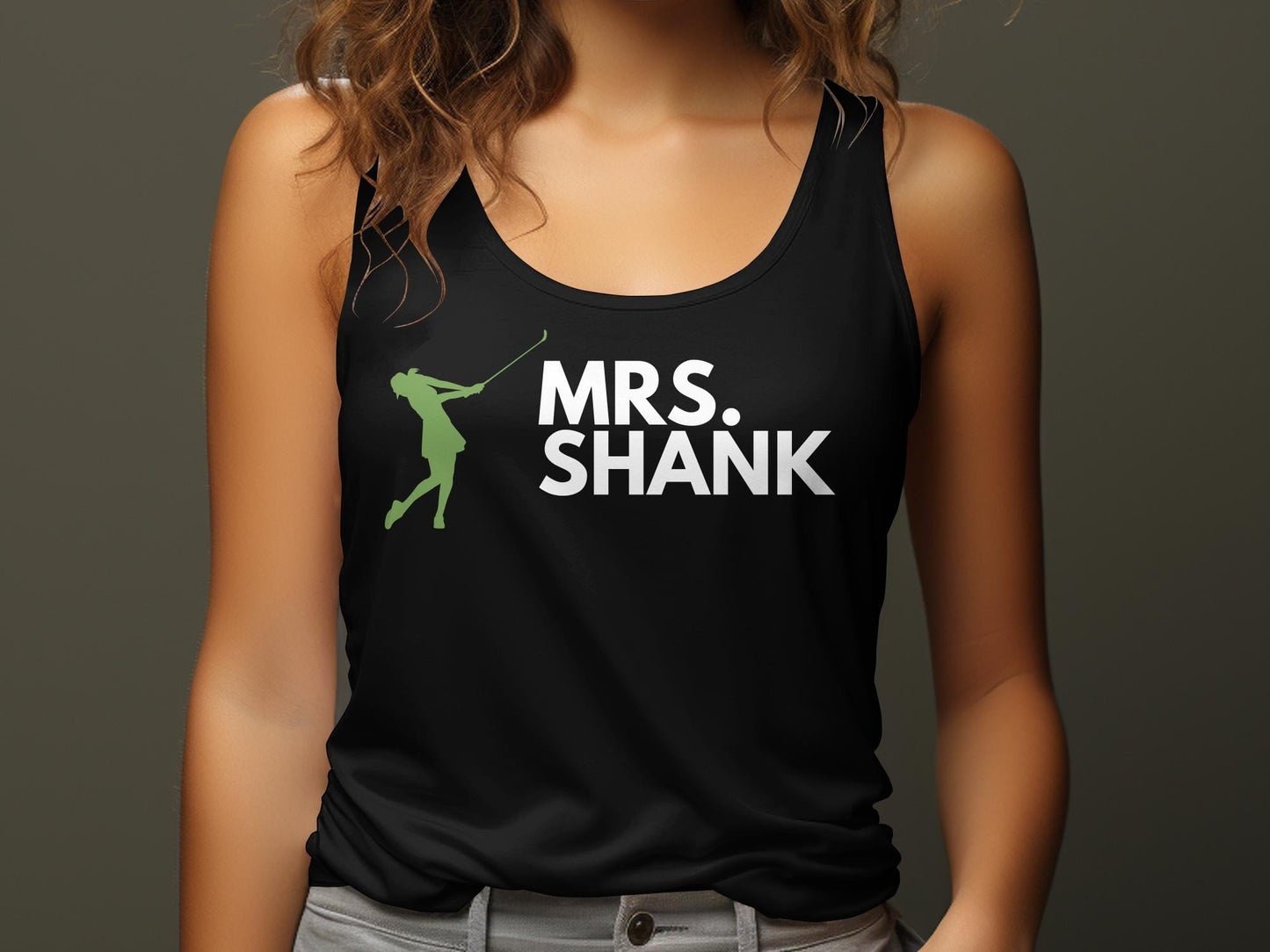 Funny Golfer Gifts  Womens Tank Top Mrs Shank Golf Womans Tank Top