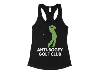 Funny Golfer Gifts  Womens Tank Top XS / Black Anti-Bogey Golf Club Golf Womans Tank Top