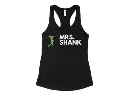 Funny Golfer Gifts  Womens Tank Top XS / Black Mrs Shank Golf Womans Tank Top