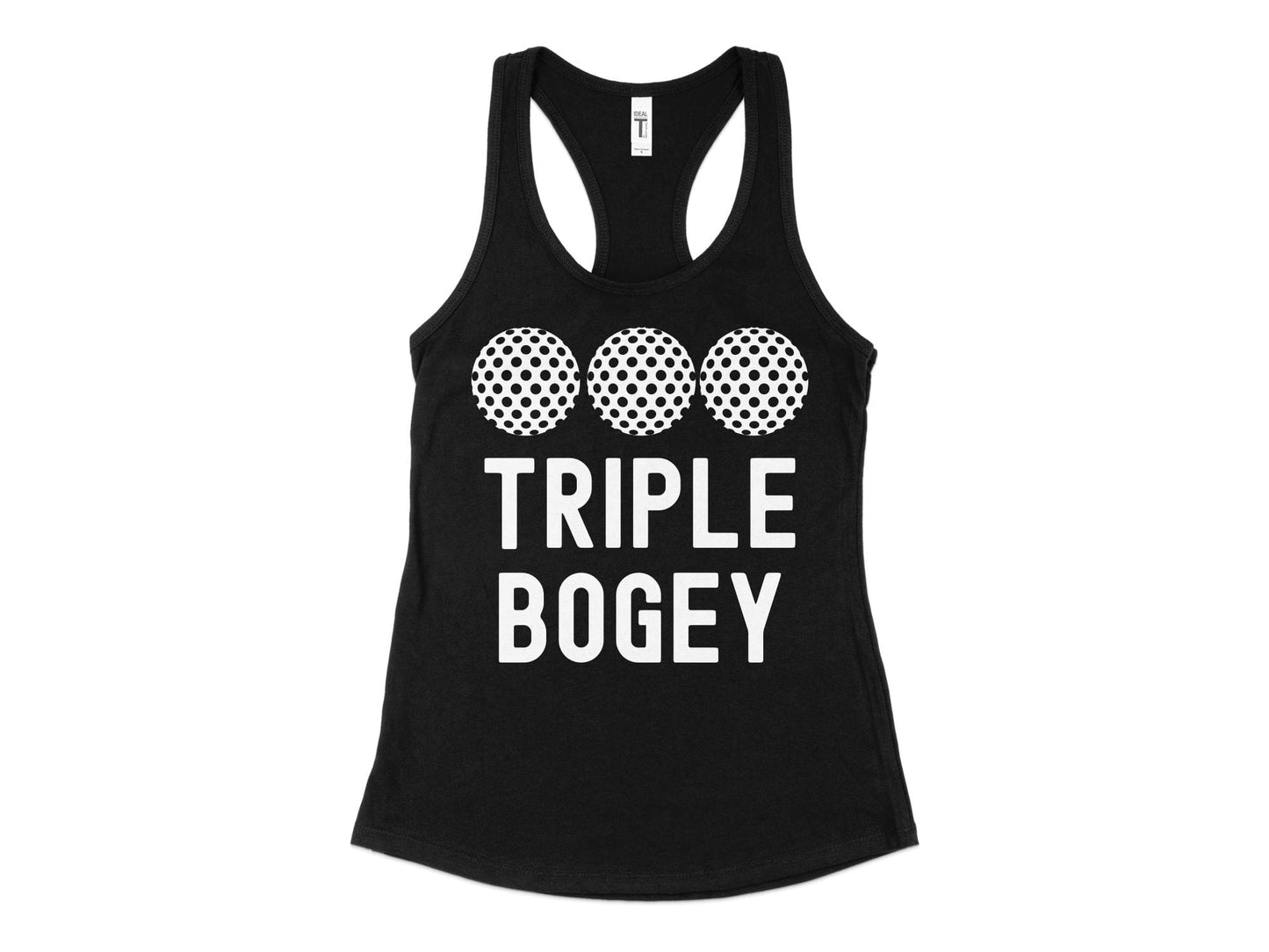 Funny Golfer Gifts  Womens Tank Top XS / Black Triple Bogey Golf Womans Tank Top