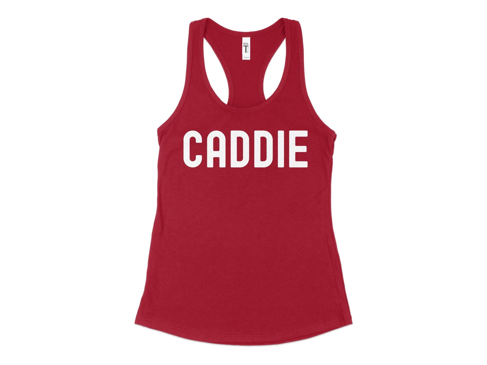 Funny Golfer Gifts  Womens Tank Top XS / Cardinal Caddie Golf Womans Tank Top