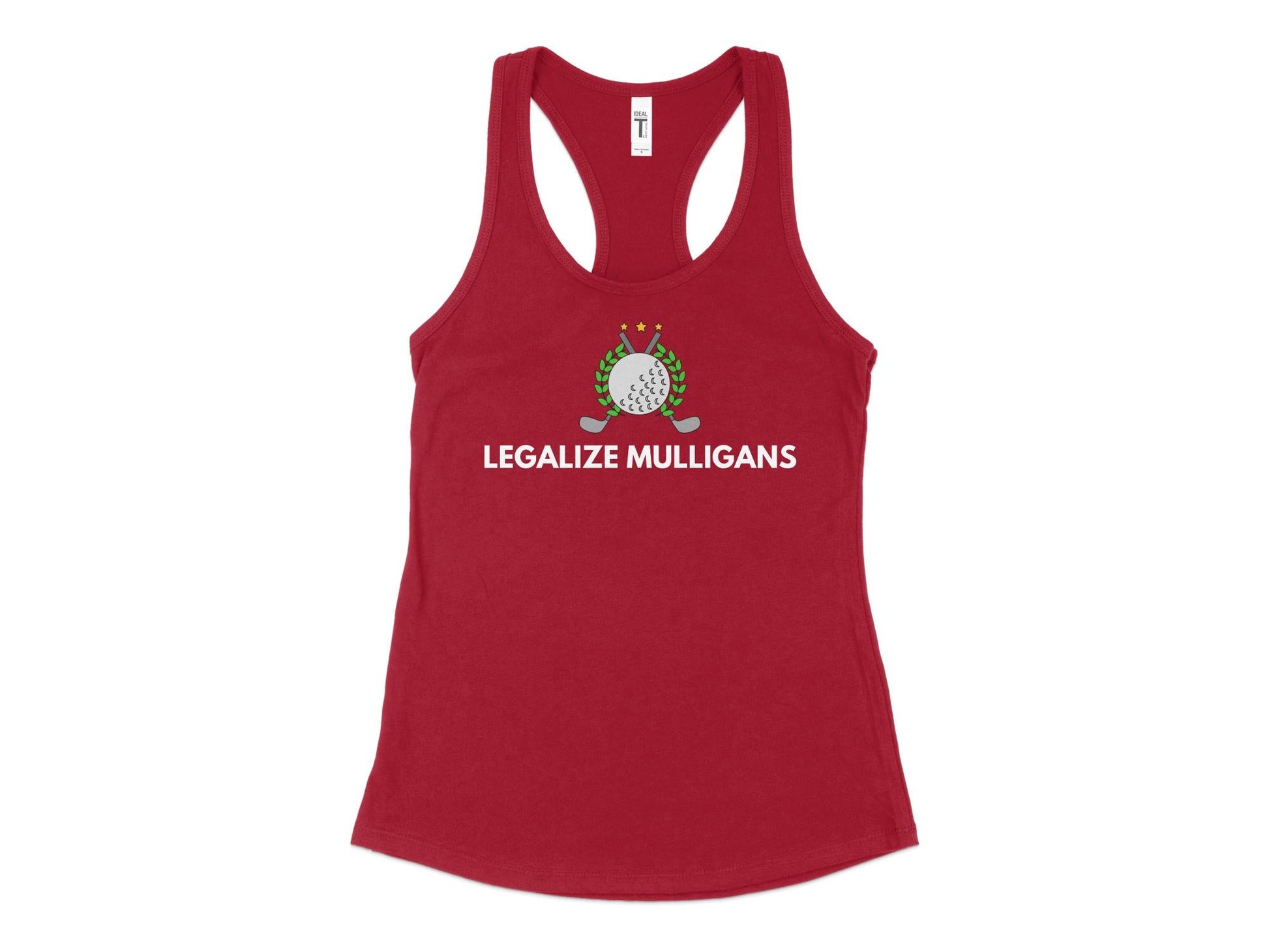 Funny Golfer Gifts  Womens Tank Top XS / Cardinal Legalize Mulligans Golf Womans Tank Top