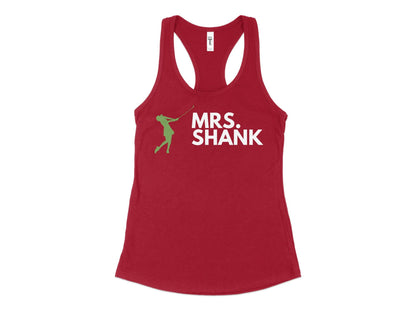 Funny Golfer Gifts  Womens Tank Top XS / Cardinal Mrs Shank Golf Womans Tank Top