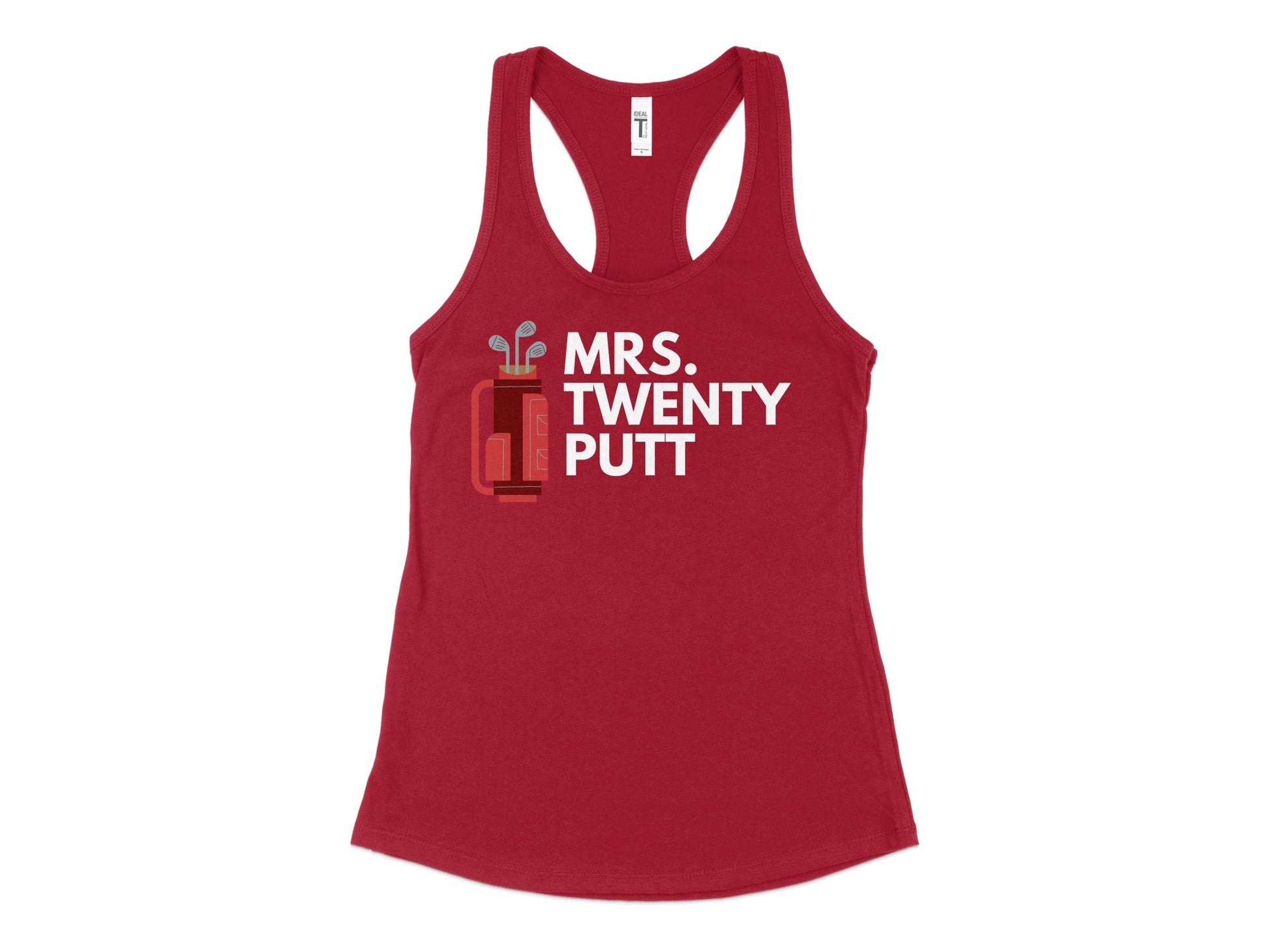 Funny Golfer Gifts  Womens Tank Top XS / Cardinal Mrs Twenty Putt Golf Womans Tank Top