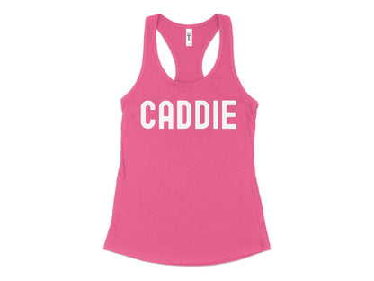 Funny Golfer Gifts  Womens Tank Top XS / Hot Pink Caddie Golf Womans Tank Top