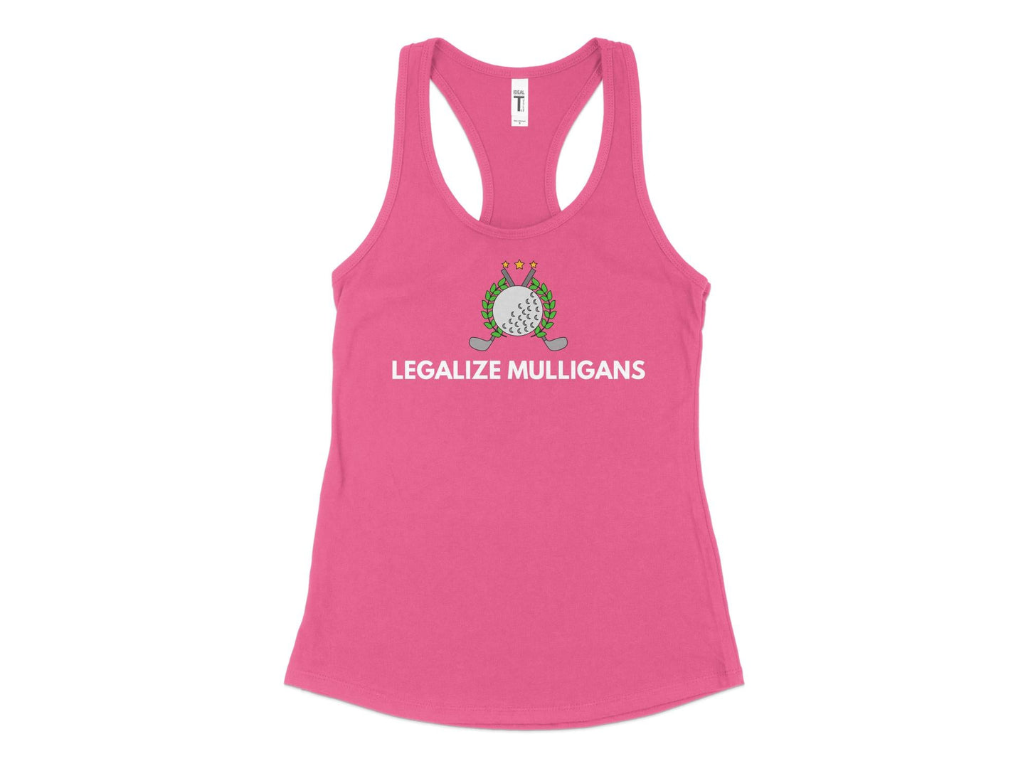 Funny Golfer Gifts  Womens Tank Top XS / Hot Pink Legalize Mulligans Golf Womans Tank Top