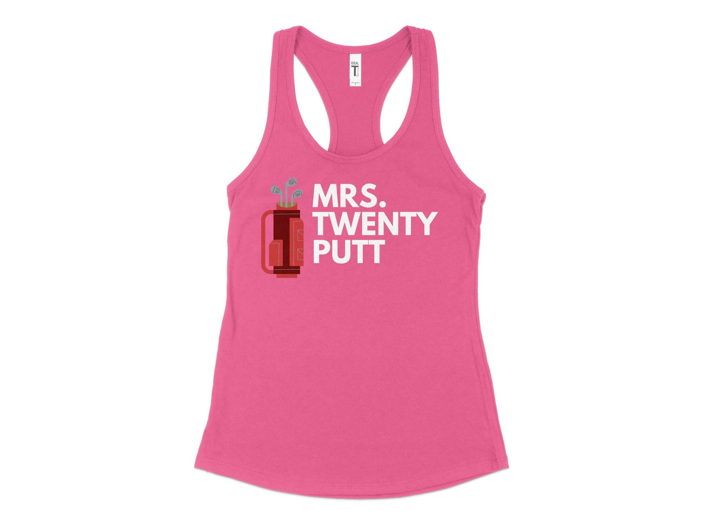 Funny Golfer Gifts  Womens Tank Top XS / Hot Pink Mrs Twenty Putt Golf Womans Tank Top