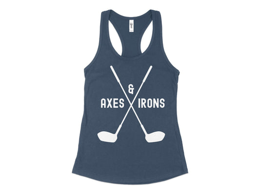 Funny Golfer Gifts  Womens Tank Top XS / Indigo Axes and Irons Golf Womans Tank Top