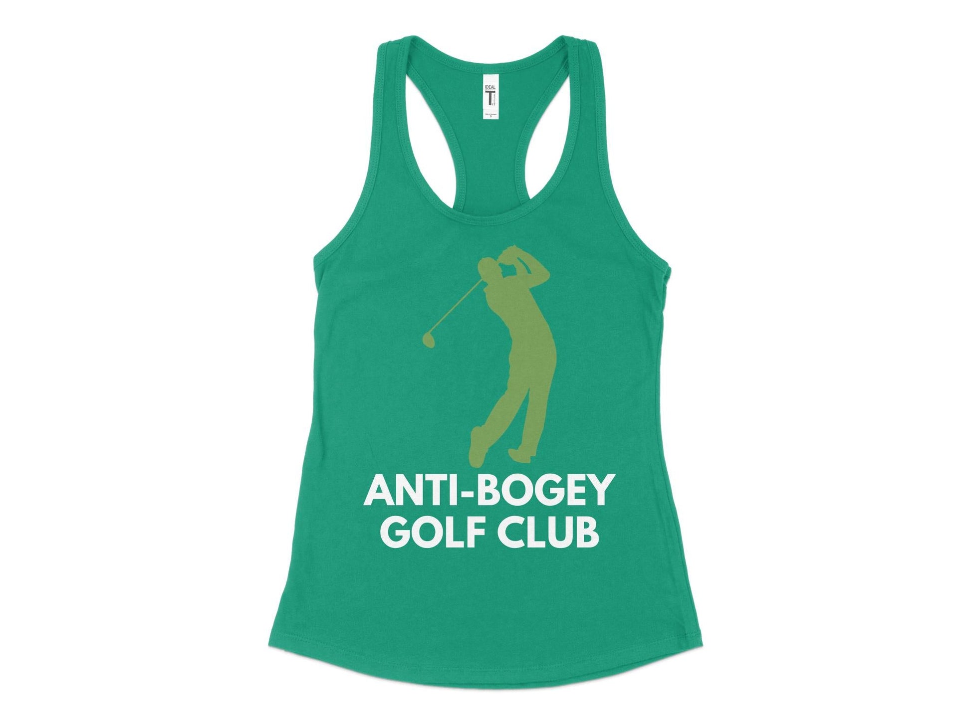 Funny Golfer Gifts  Womens Tank Top XS / Kelly Green Anti-Bogey Golf Club Golf Womans Tank Top