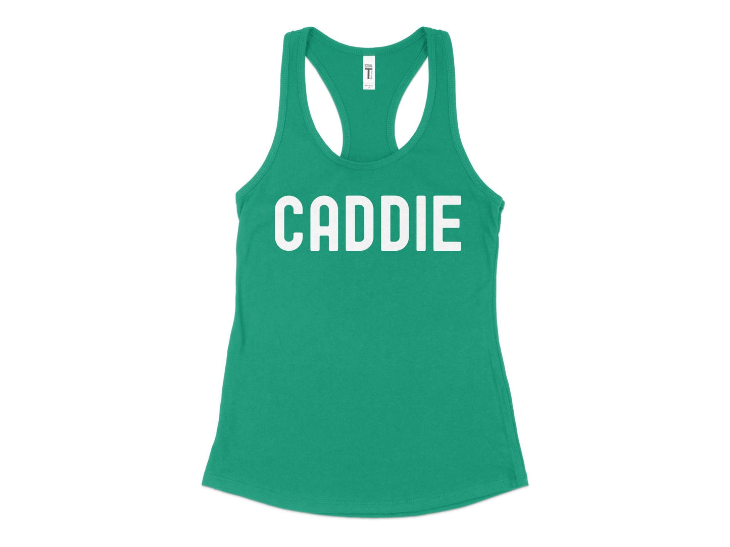 Funny Golfer Gifts  Womens Tank Top XS / Kelly Green Caddie Golf Womans Tank Top