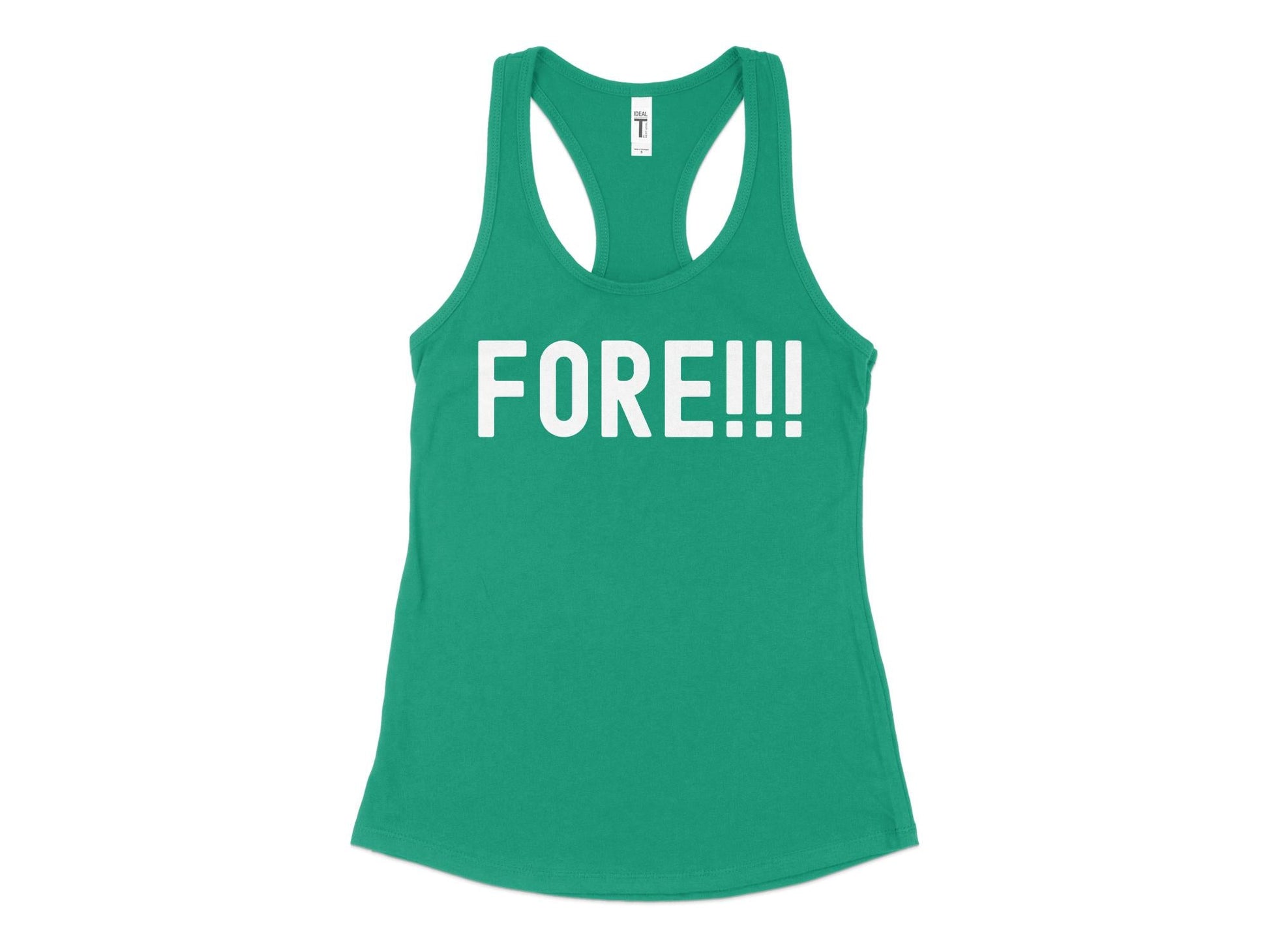Funny Golfer Gifts  Womens Tank Top XS / Kelly Green Fore Golf Womans Tank Top