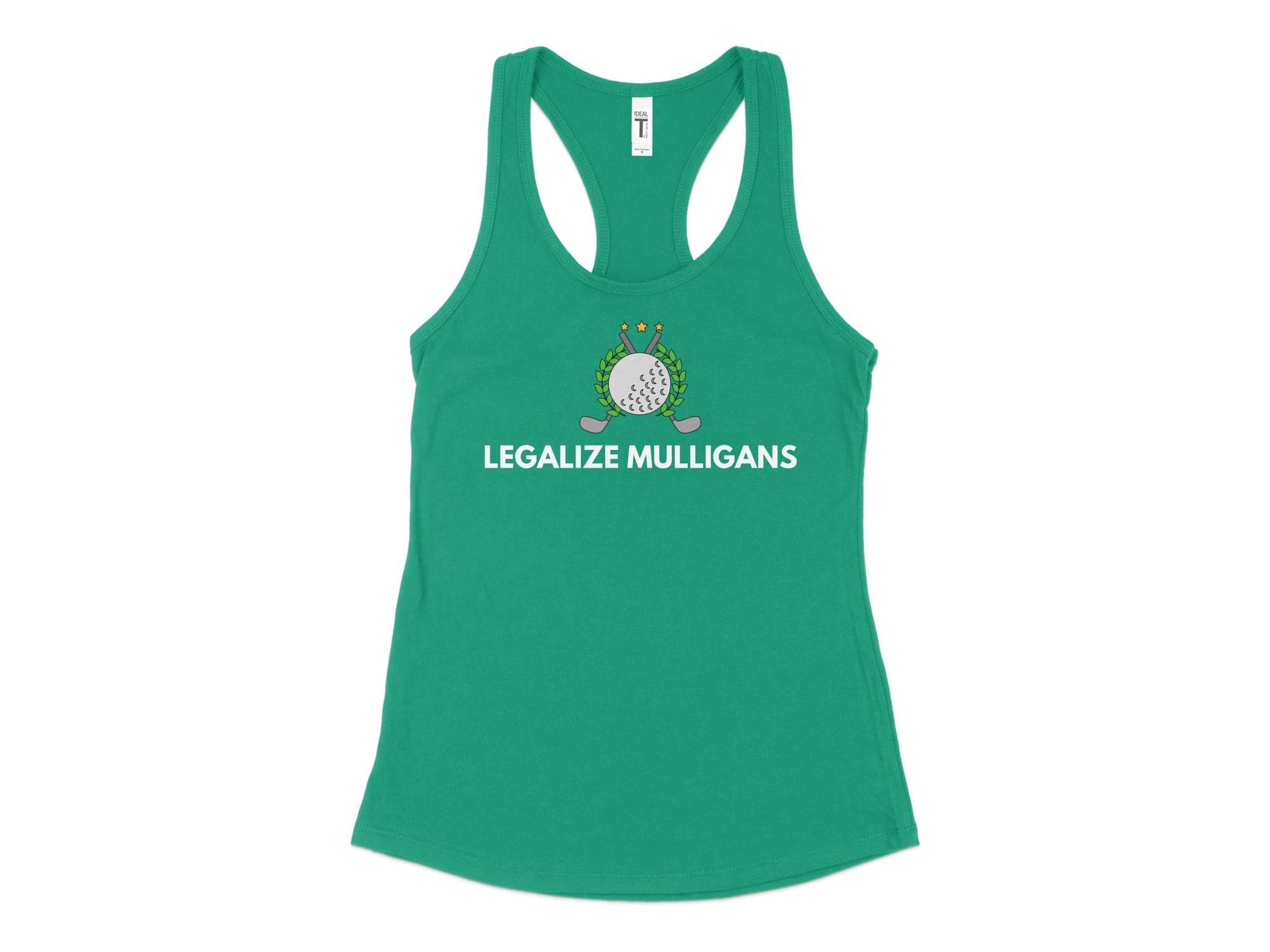 Funny Golfer Gifts  Womens Tank Top XS / Kelly Green Legalize Mulligans Golf Womans Tank Top