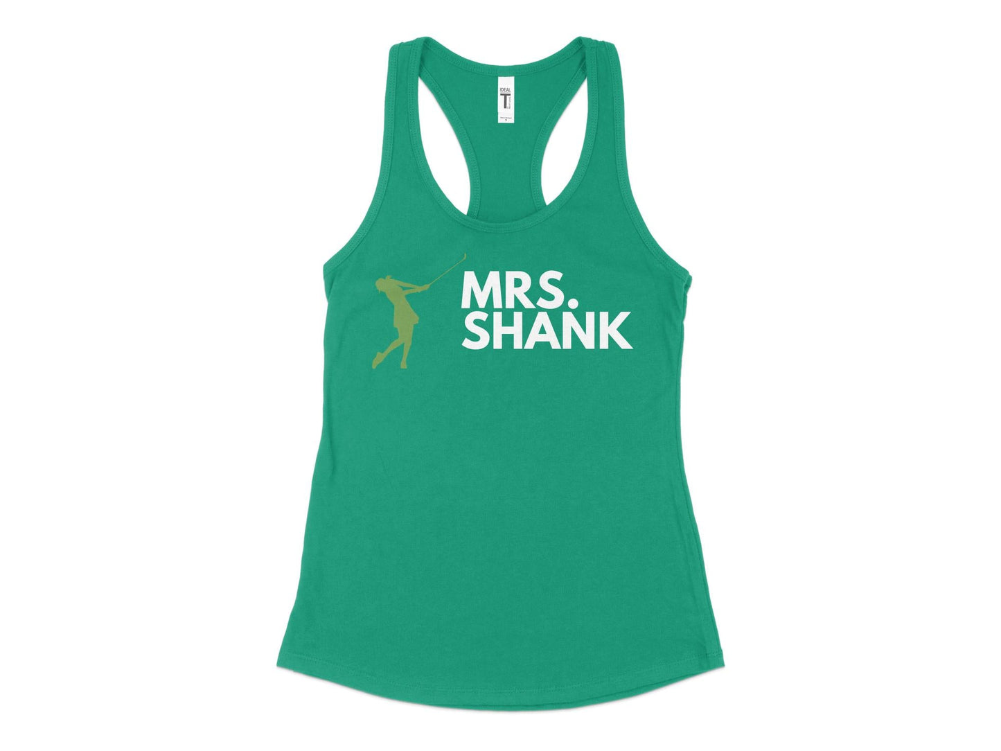 Funny Golfer Gifts  Womens Tank Top XS / Kelly Green Mrs Shank Golf Womans Tank Top