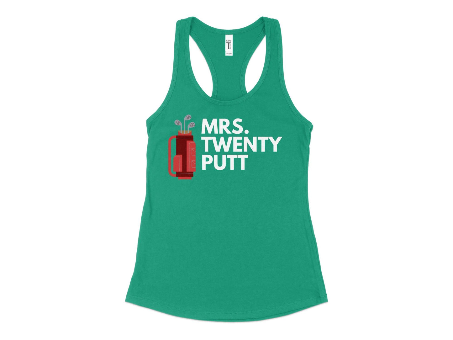 Funny Golfer Gifts  Womens Tank Top XS / Kelly Green Mrs Twenty Putt Golf Womans Tank Top