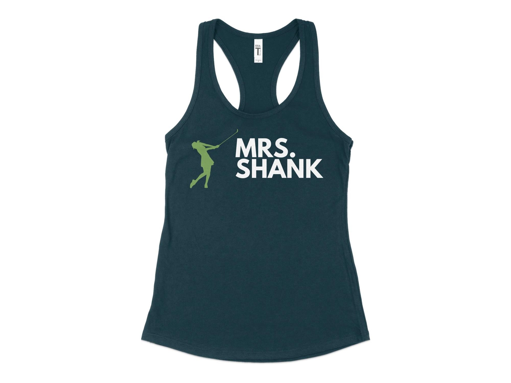 Funny Golfer Gifts  Womens Tank Top XS / Midnight Navy Mrs Shank Golf Womans Tank Top