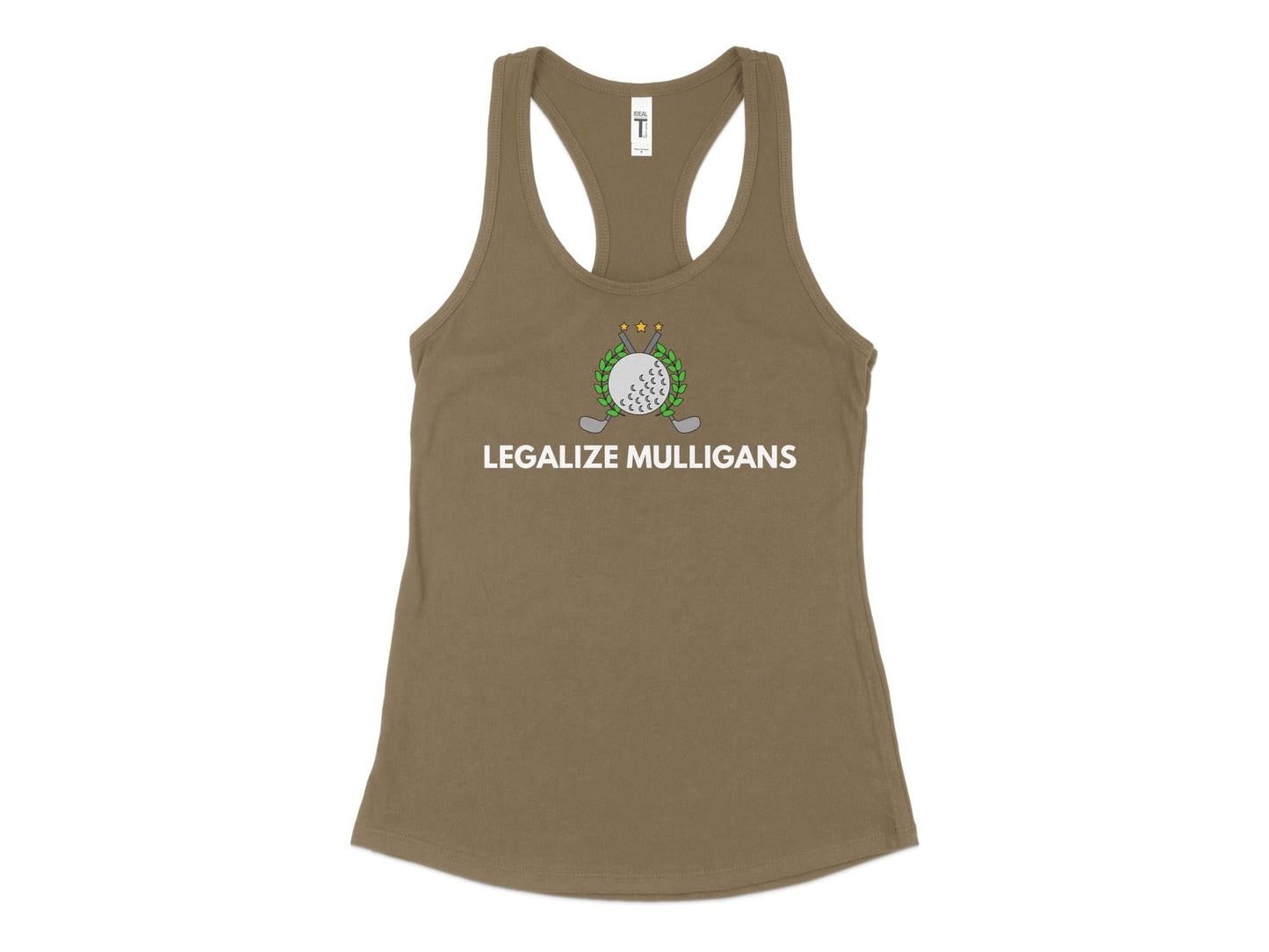 Funny Golfer Gifts  Womens Tank Top XS / Military Green Legalize Mulligans Golf Womans Tank Top