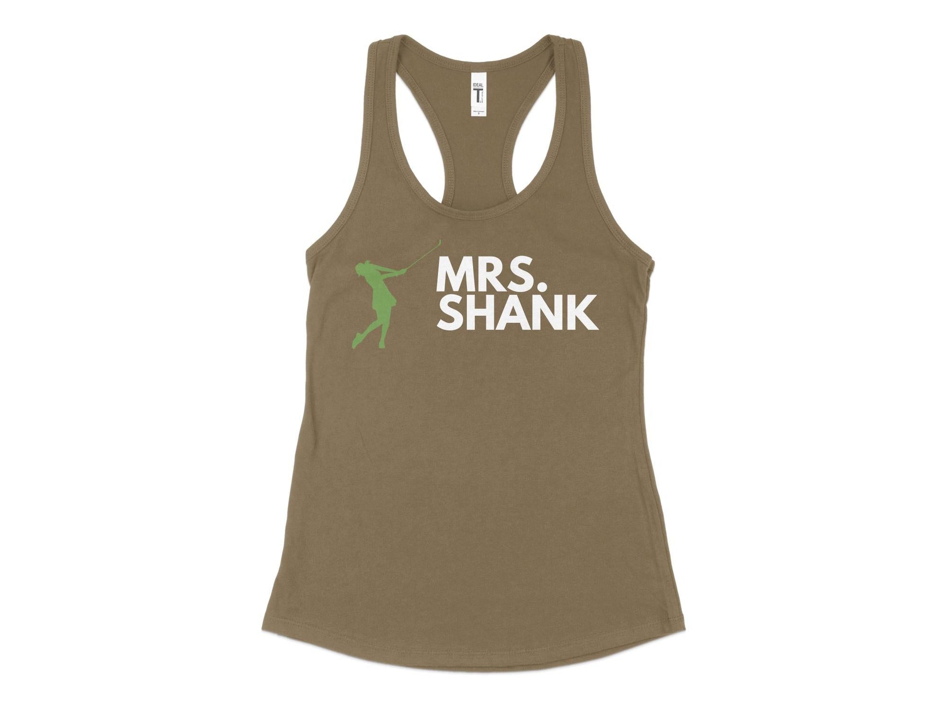 Funny Golfer Gifts  Womens Tank Top XS / Military Green Mrs Shank Golf Womans Tank Top