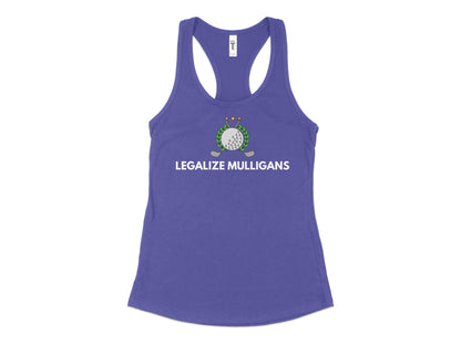 Funny Golfer Gifts  Womens Tank Top XS / Purple Rush Legalize Mulligans Golf Womans Tank Top