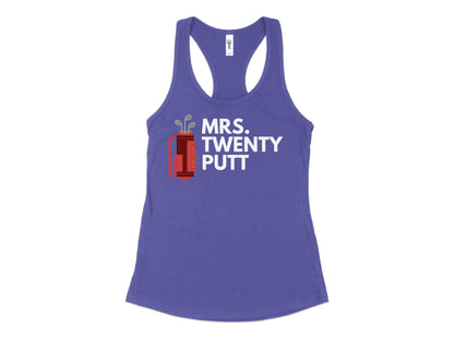 Funny Golfer Gifts  Womens Tank Top XS / Purple Rush Mrs Twenty Putt Golf Womans Tank Top