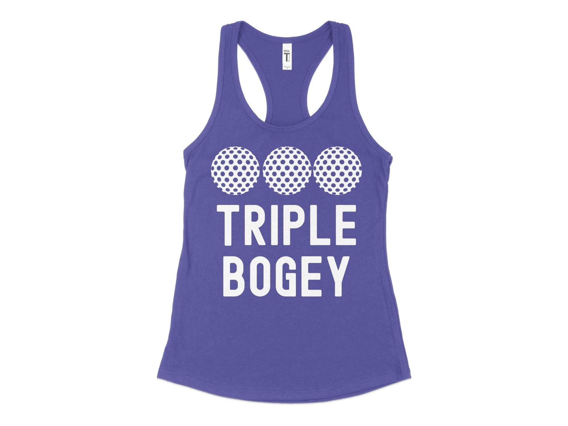 Funny Golfer Gifts  Womens Tank Top XS / Purple Rush Triple Bogey Golf Womans Tank Top