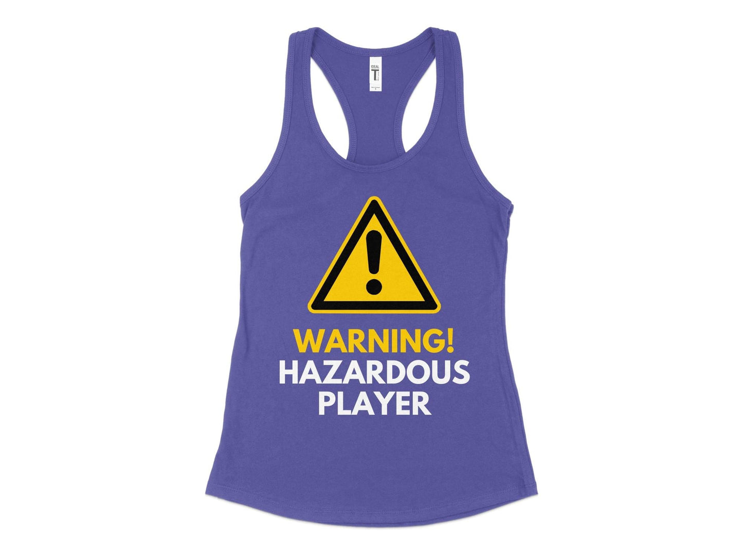 Funny Golfer Gifts  Womens Tank Top XS / Purple Rush Warning Hazardous Player Golf Womans Tank Top