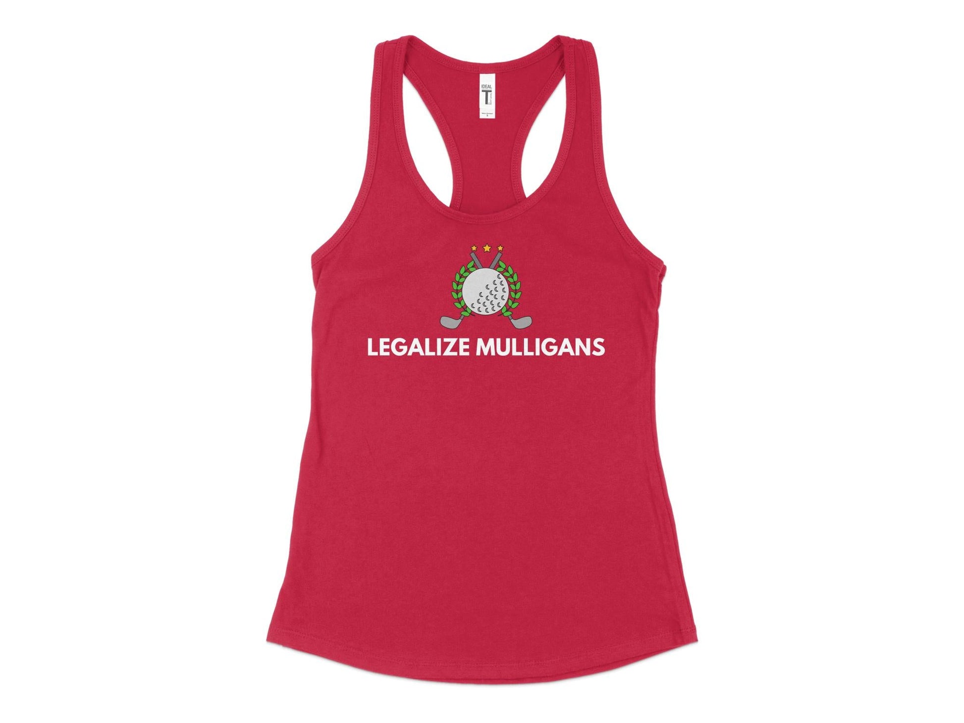 Funny Golfer Gifts  Womens Tank Top XS / Red Legalize Mulligans Golf Womans Tank Top