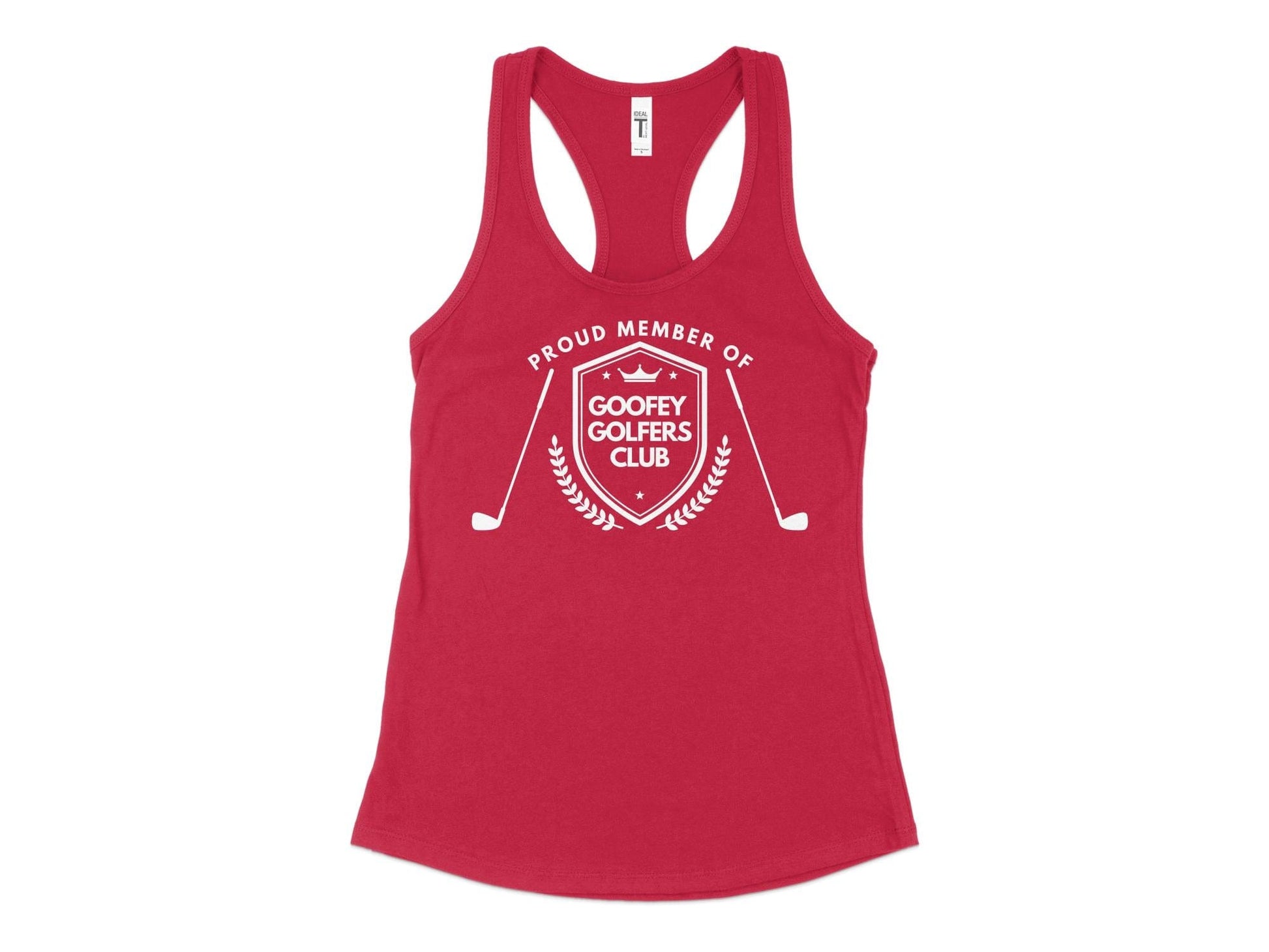 Funny Golfer Gifts  Womens Tank Top XS / Red Proud Member of the Goofey Golfers Club Golf Womans Tank Top