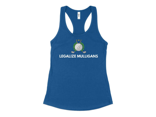 Funny Golfer Gifts  Womens Tank Top XS / Royal Legalize Mulligans Golf Womans Tank Top