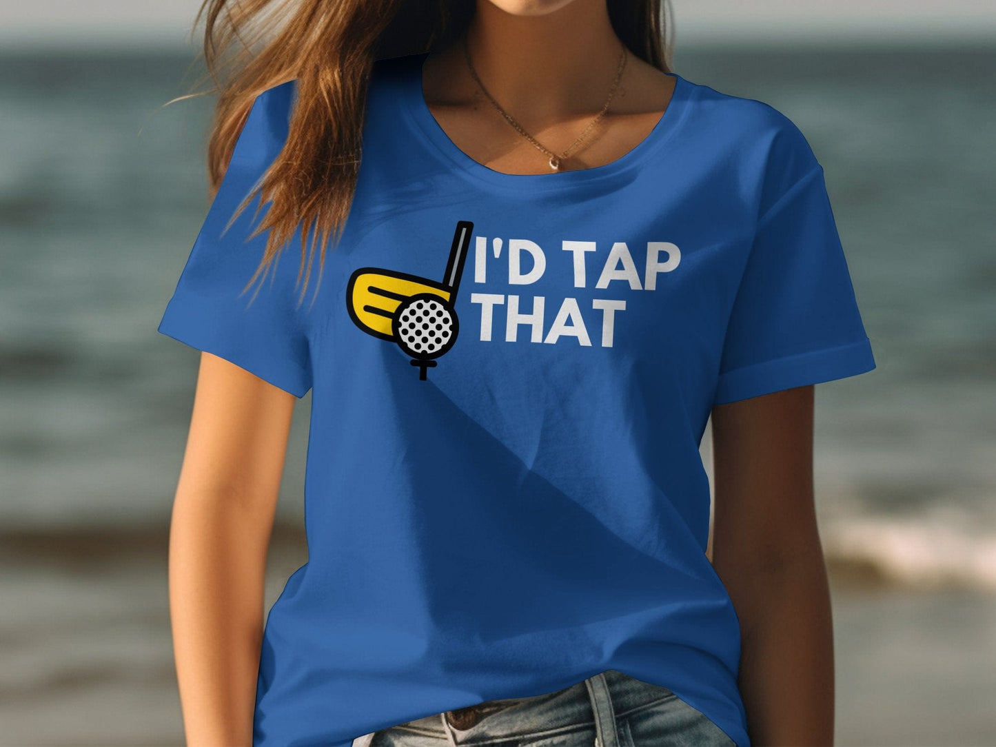 Funny Golfer Gifts  Womens TShirt Id Tap That Golf Womans T-Shirt