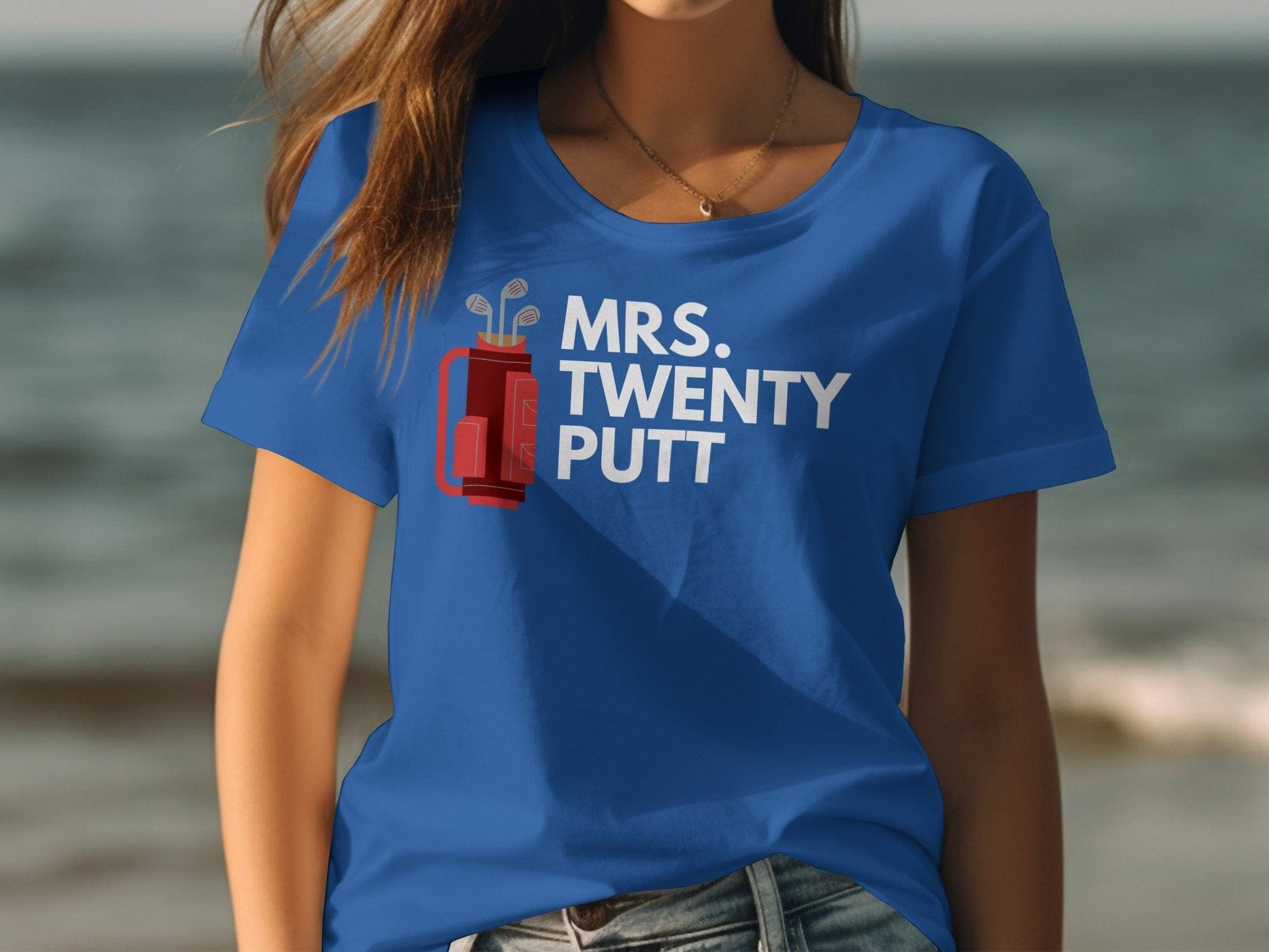 Funny Golfer Gifts  Womens TShirt Mrs Twenty Putt Golf Womans T-Shirt