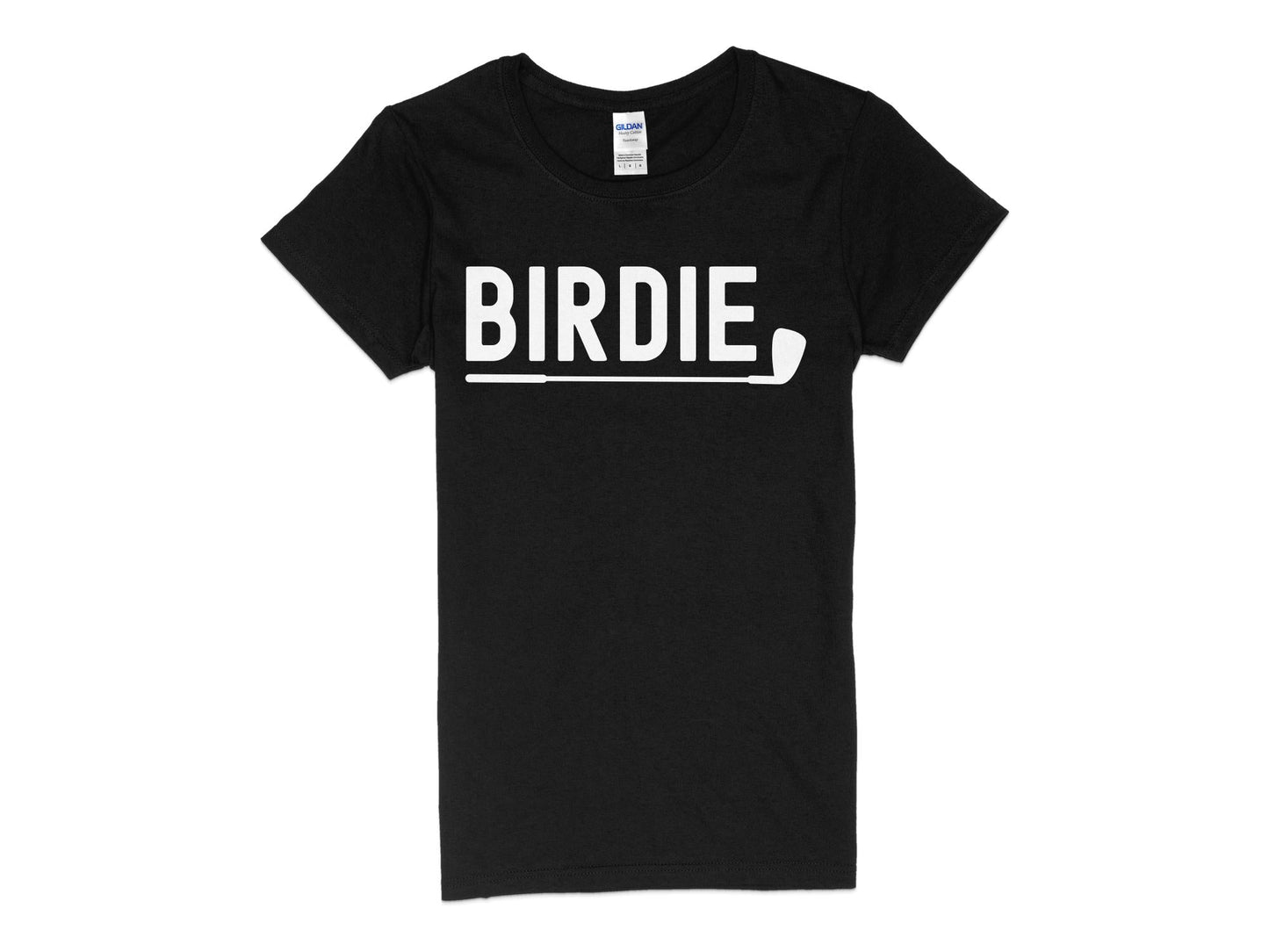 Funny Golfer Gifts  Womens TShirt S / Black Birdie Golf Womans T-Shirt