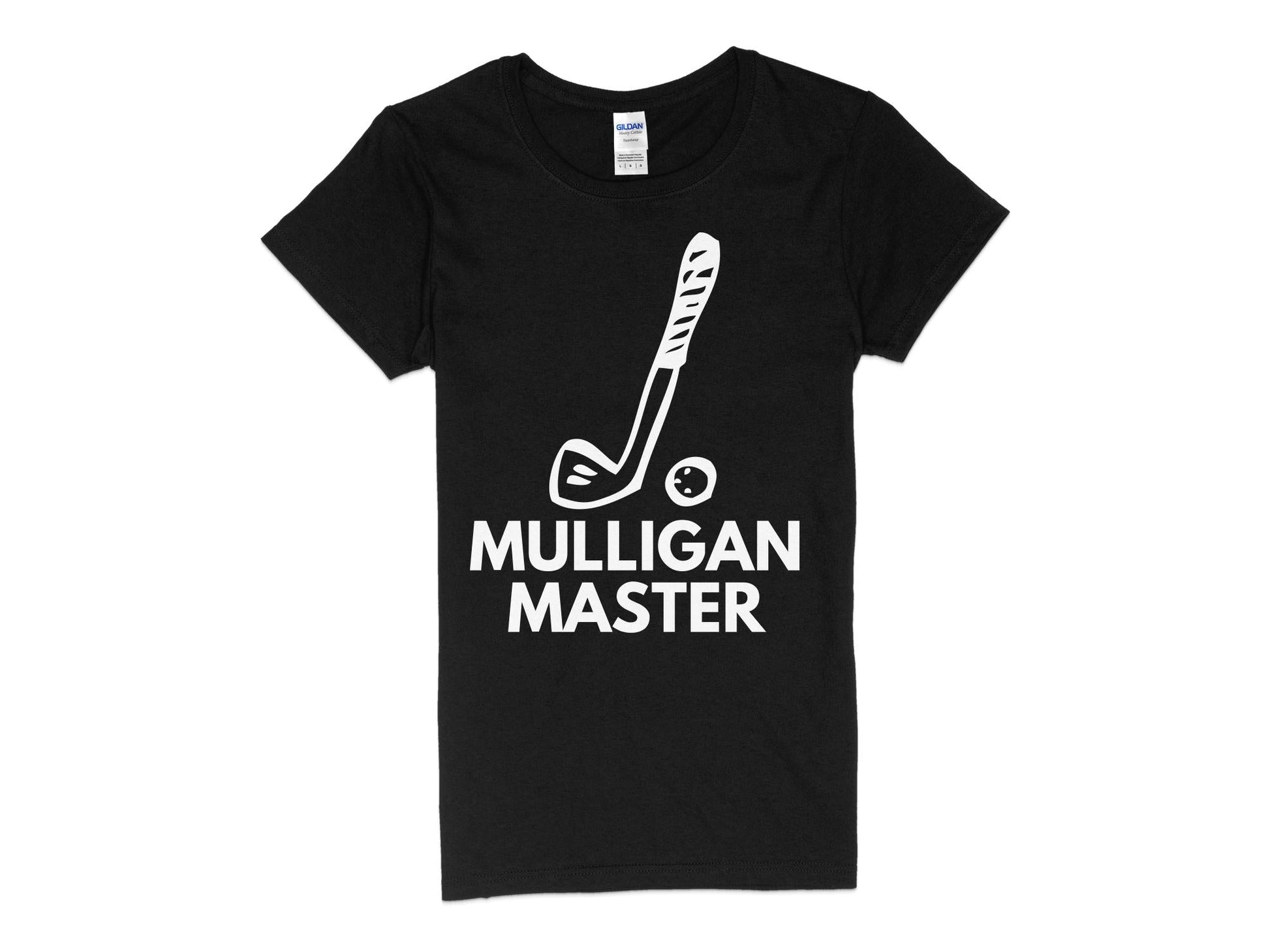 Funny Golfer Gifts  Womens TShirt S / Black Mulligan Master Golf Womans T-Shirt