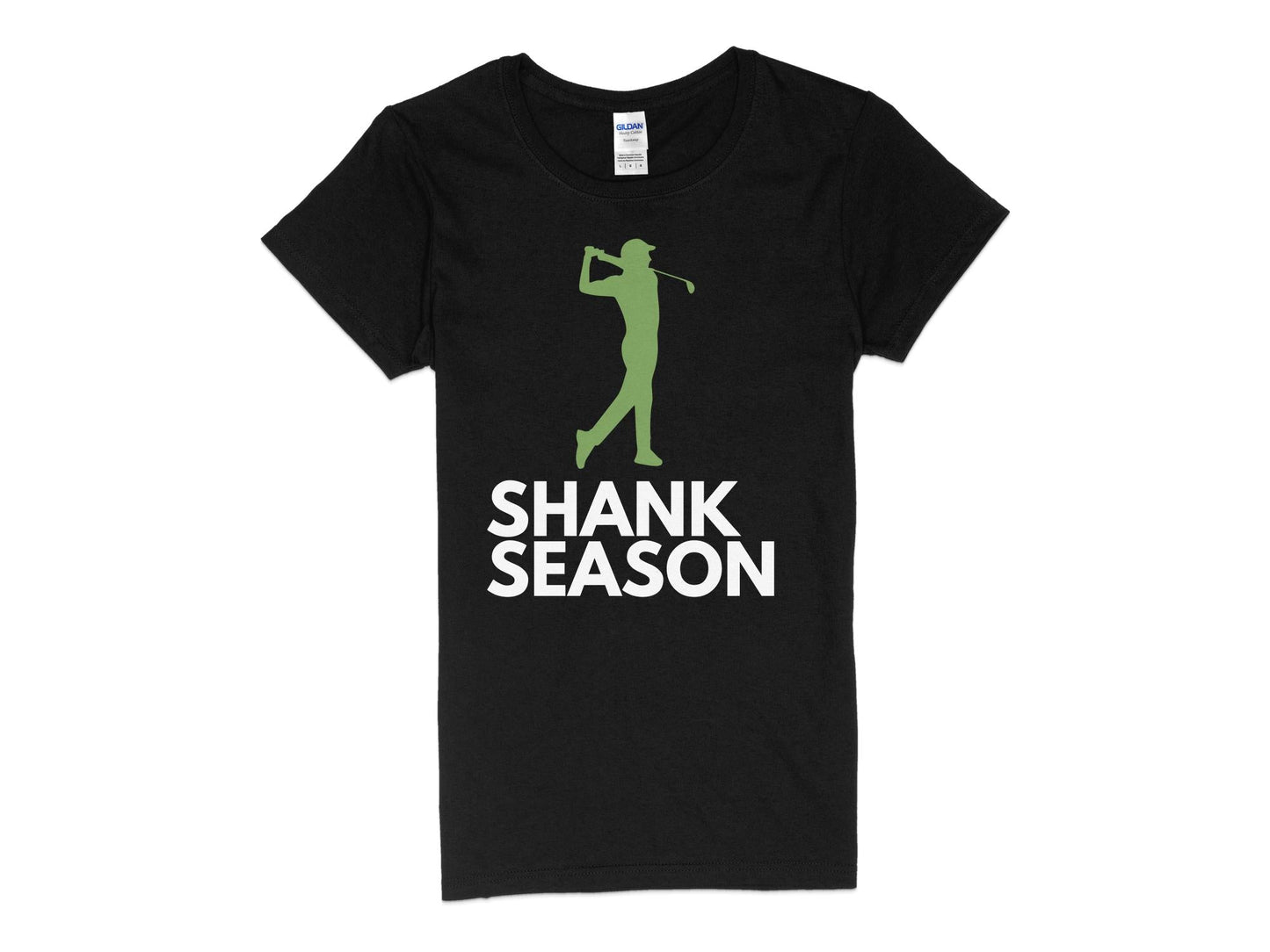 Funny Golfer Gifts  Womens TShirt S / Black Shank Season Golf Womans T-Shirt