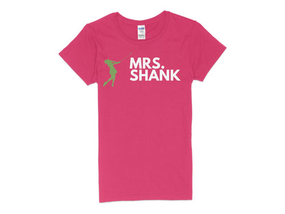 Funny Golfer Gifts  Womens TShirt S / Heliconia Mrs Shank Golf Womans T-Shirt