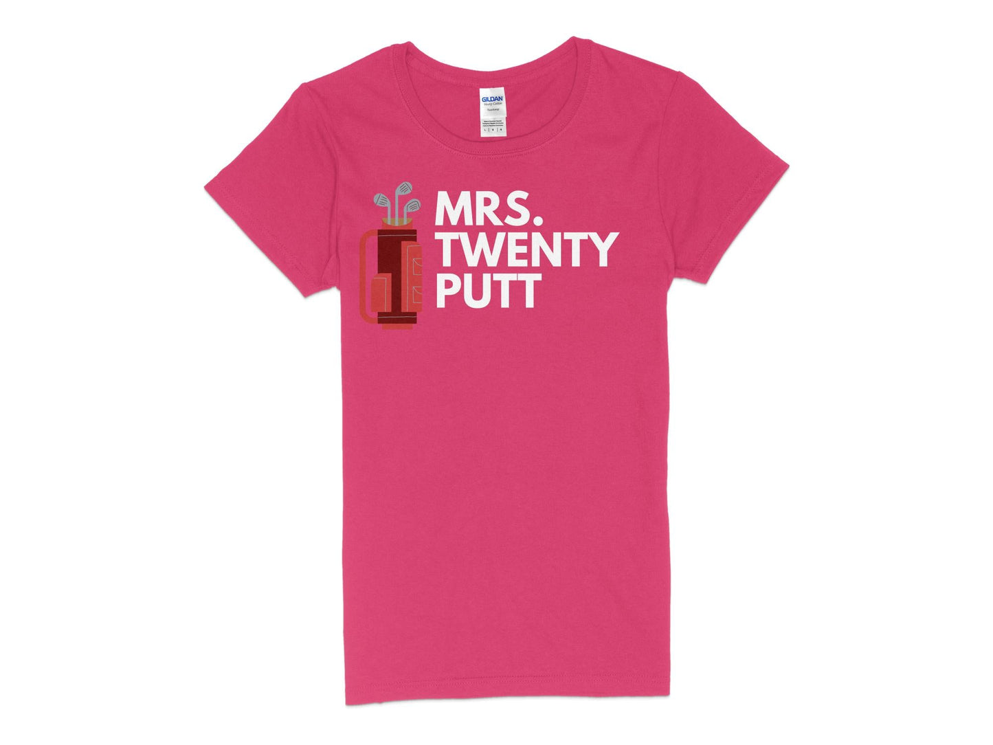 Funny Golfer Gifts  Womens TShirt S / Heliconia Mrs Twenty Putt Golf Womans T-Shirt
