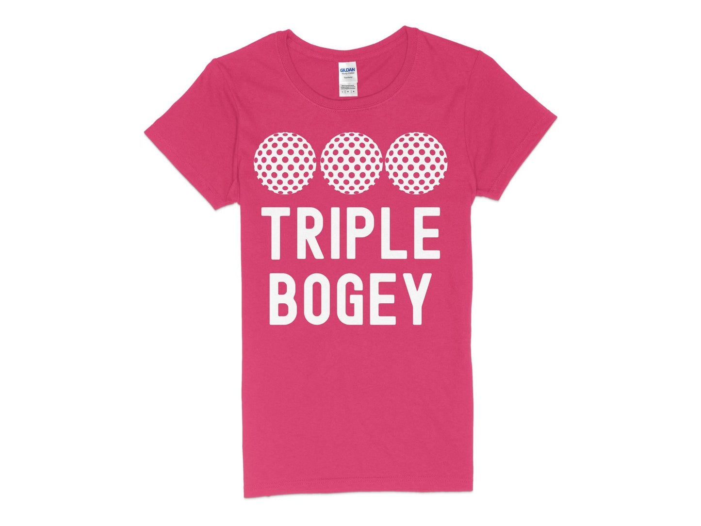 Funny Golfer Gifts  Womens TShirt S / Heliconia Triple Bogey Golf Womans T-Shirt