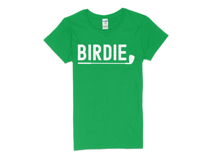 Funny Golfer Gifts  Womens TShirt S / Irish Green Birdie Golf Womans T-Shirt