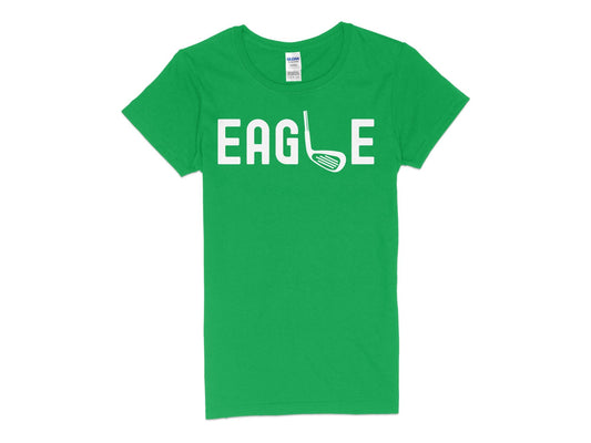Funny Golfer Gifts  Womens TShirt S / Irish Green Eagle Golf Womans T-Shirt