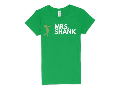 Funny Golfer Gifts  Womens TShirt S / Irish Green Mrs Shank Golf Womans T-Shirt