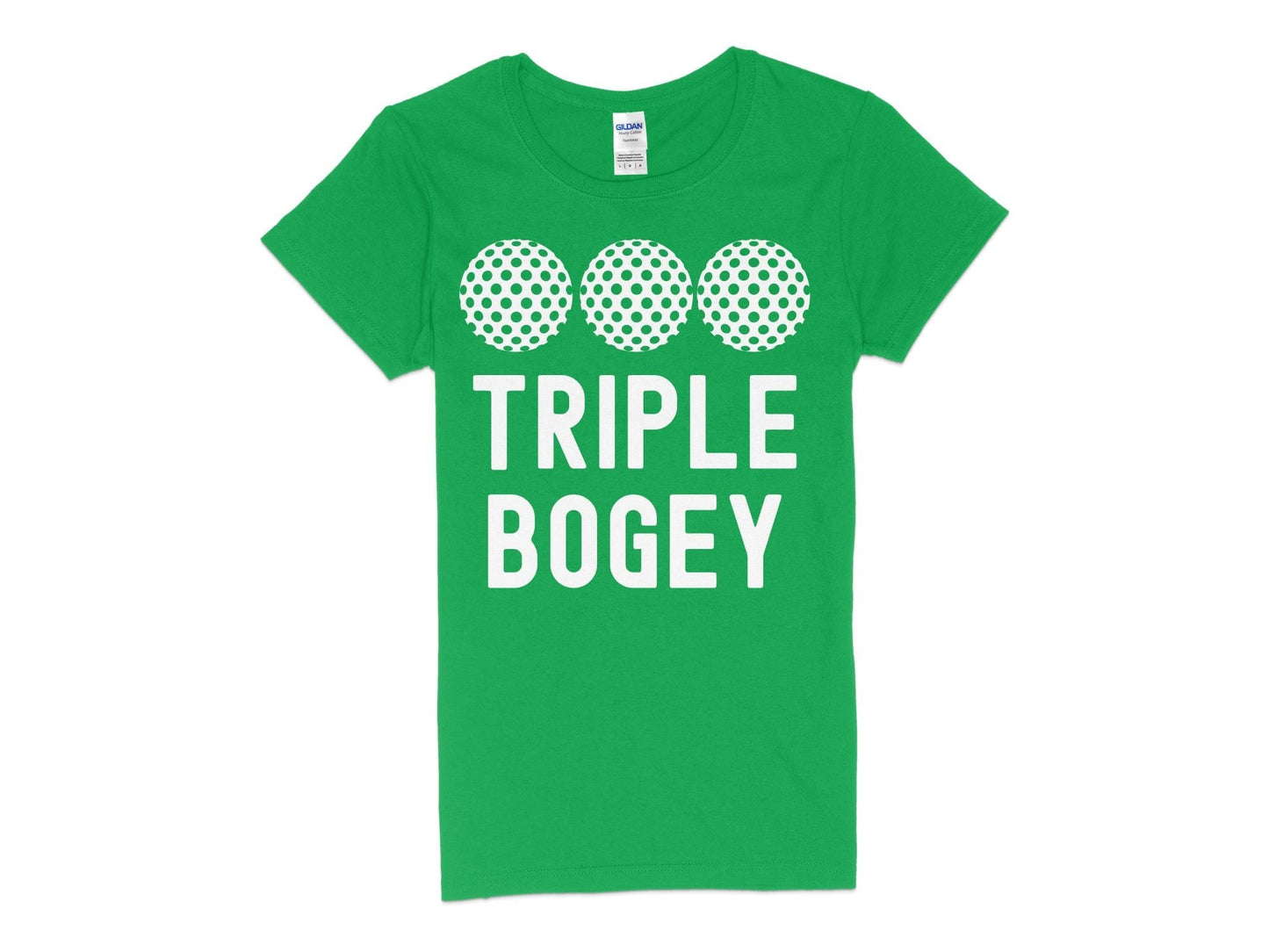 Funny Golfer Gifts  Womens TShirt S / Irish Green Triple Bogey Golf Womans T-Shirt