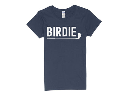 Funny Golfer Gifts  Womens TShirt S / Navy Birdie Golf Womans T-Shirt