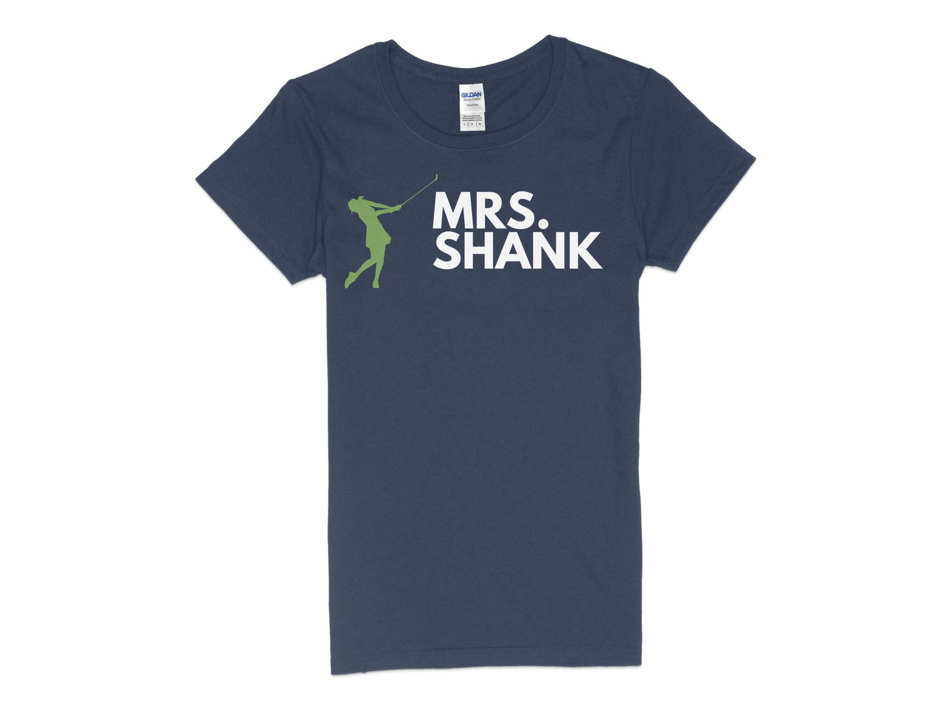 Funny Golfer Gifts  Womens TShirt S / Navy Mrs Shank Golf Womans T-Shirt