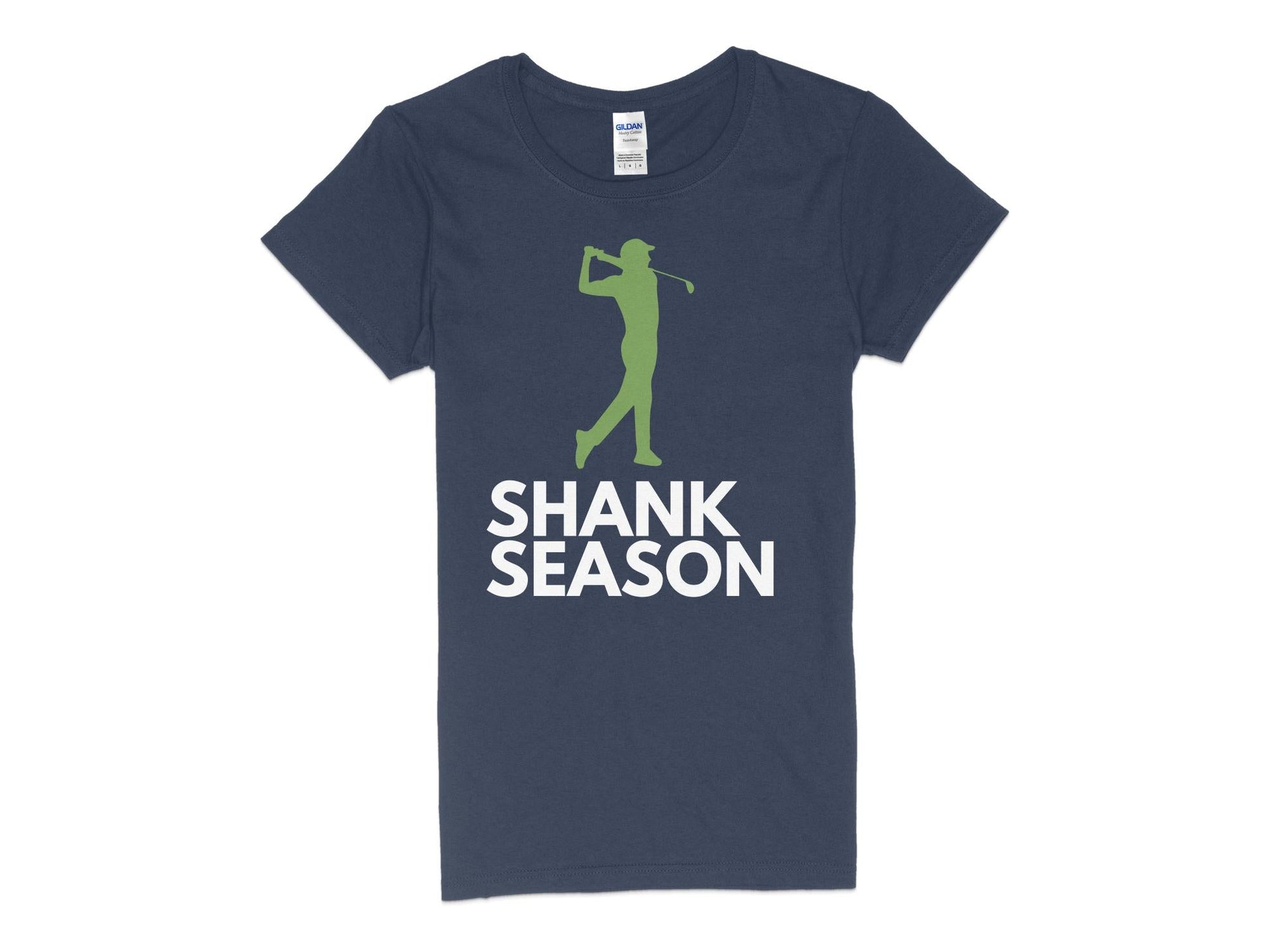 Funny Golfer Gifts  Womens TShirt S / Navy Shank Season Golf Womans T-Shirt
