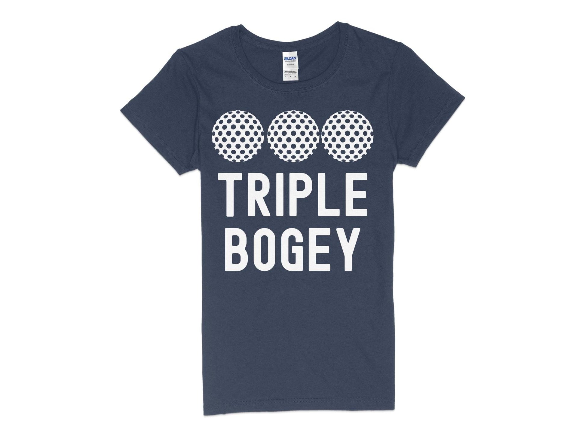 Funny Golfer Gifts  Womens TShirt S / Navy Triple Bogey Golf Womans T-Shirt