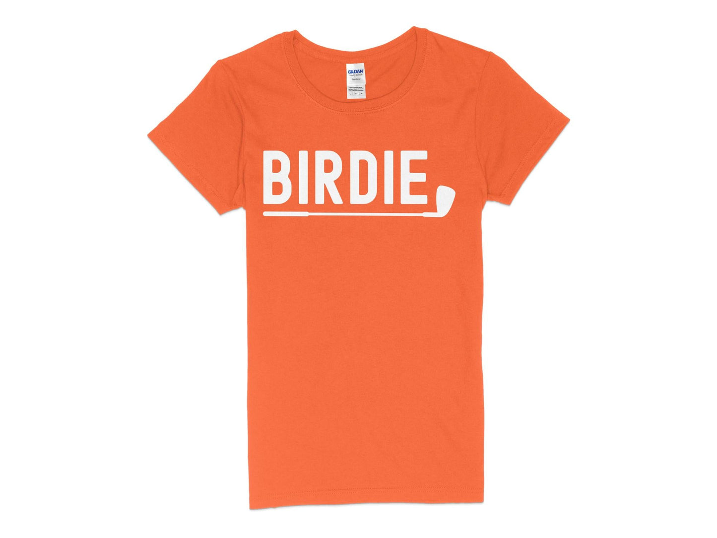 Funny Golfer Gifts  Womens TShirt S / Orange Birdie Golf Womans T-Shirt