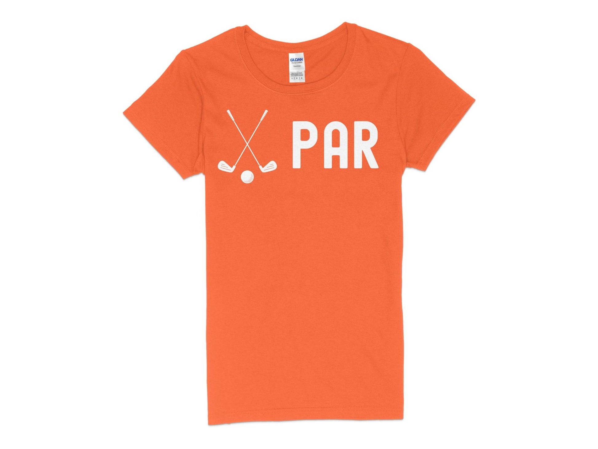 Funny Golfer Gifts  Womens TShirt S / Orange Par Golf Womans T-Shirt