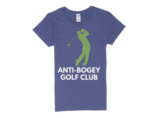Funny Golfer Gifts  Womens TShirt S / Purple Anti-Bogey Golf Club Golf Womans T-Shirt