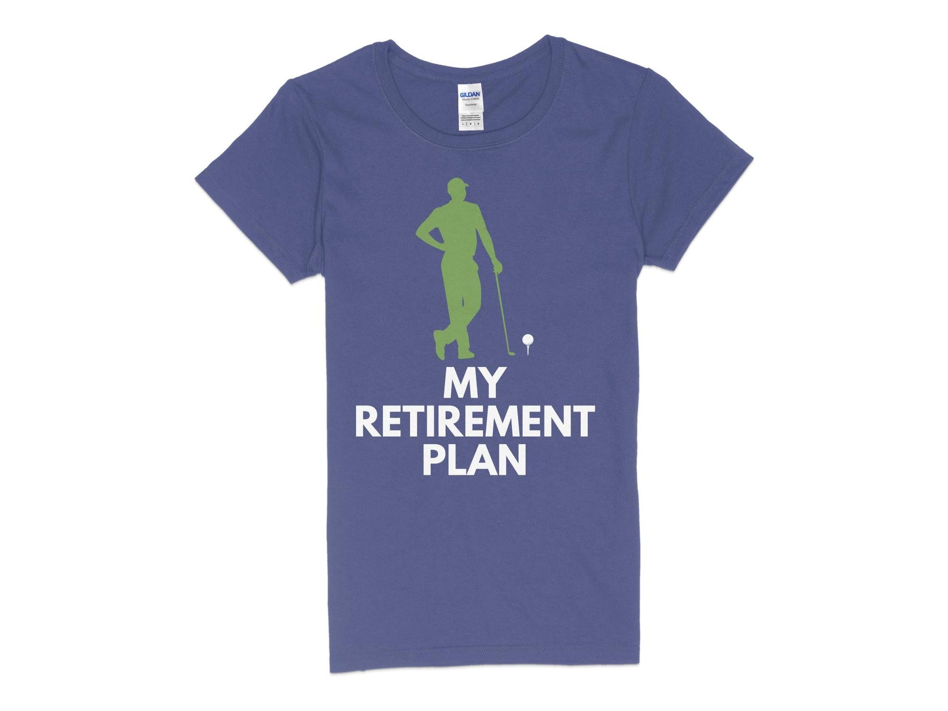 Funny Golfer Gifts  Womens TShirt S / Purple My Retirement Plan Golf Womans T-Shirt