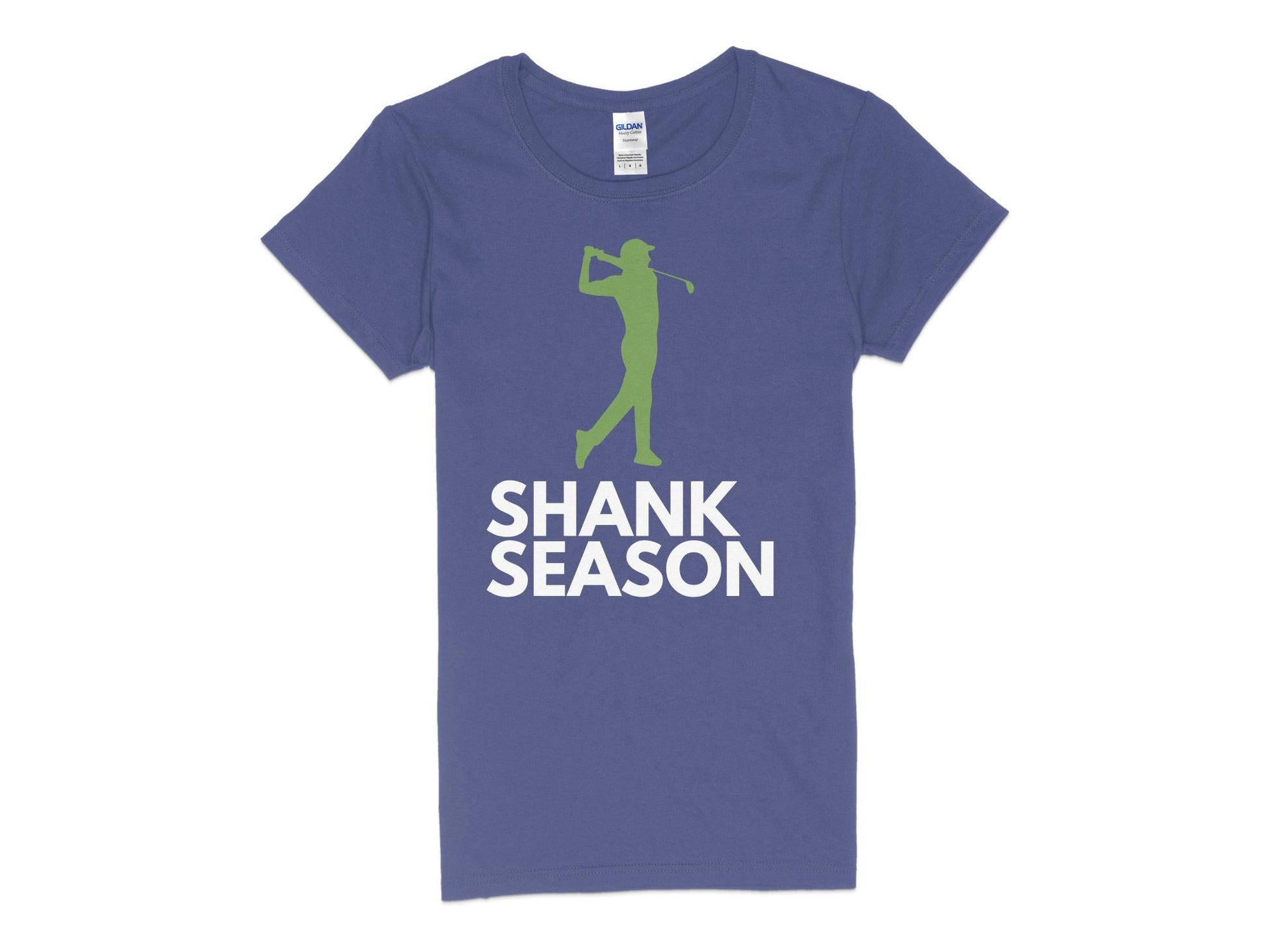 Funny Golfer Gifts  Womens TShirt S / Purple Shank Season Golf Womans T-Shirt