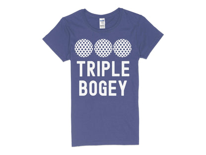 Funny Golfer Gifts  Womens TShirt S / Purple Triple Bogey Golf Womans T-Shirt